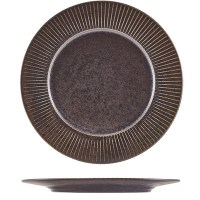 Black Terra Porcelain Winged Plate